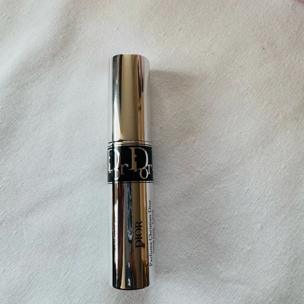 Dior soft pink pillowy flap bag with silver CD, mini lippie, and mascara set NIB